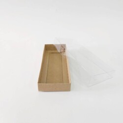 Asetat Kraft Pencereli kutu 16x6x2 10 Adet - 